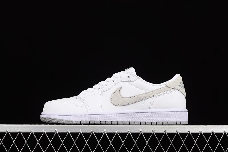 All categories Air Jordan Jordan series basketball shoes Air Jordan 1 Low Air Jordan 1 Low OG AJ1 Joe 1 white and gray color low-top basketball shoes CZ0858-100